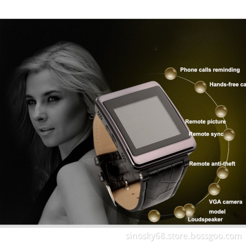 Smart Watch Phone with Bluetooth Capacitive Touch Cameras Synchronous Phone